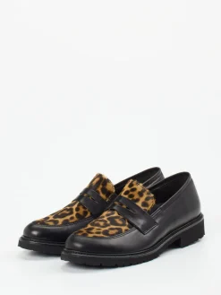 – Loafer aus Glattleder und Ponyfell*Semler Online