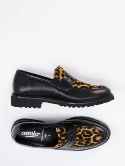 – Loafer aus Glattleder und Ponyfell*Semler Online