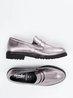 Damen Semler – Loafer aus Metallicleder farben