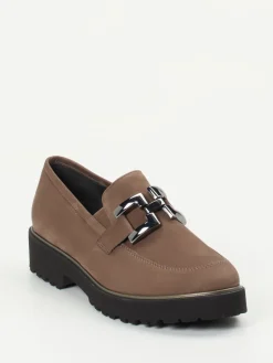 Damen Semler – Loafer aus Nubukleder in Taupe