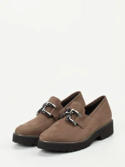 Damen Semler – Loafer aus Nubukleder in Taupe