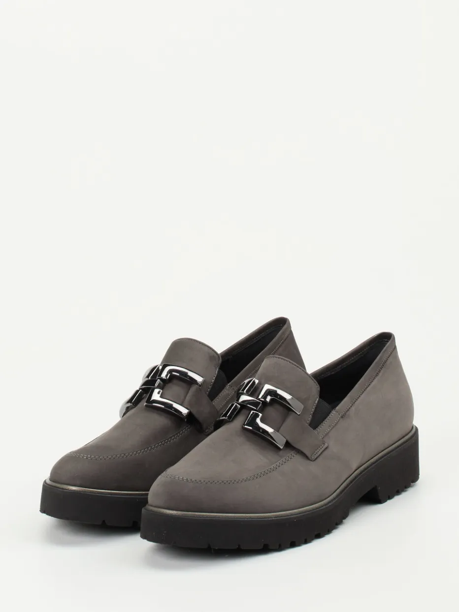 Damen Semler – Loafer aus Nubukleder in Anthrazit
