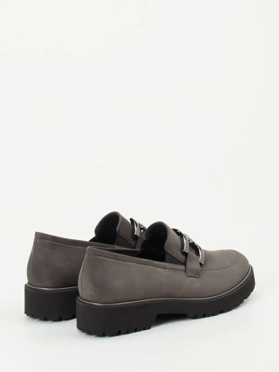 Damen Semler – Loafer aus Nubukleder in Anthrazit