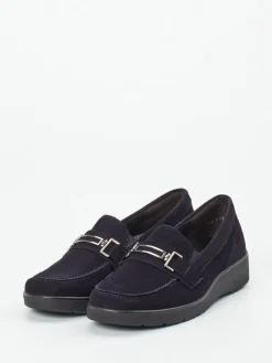 – Loafer aus Veloursleder Dunkel*Semler New