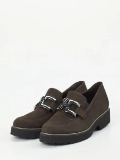 Damen Semler – Loafer aus Veloursleder in Dunkel