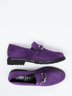 – Loafer aus Veloursleder in Violett*Semler Online