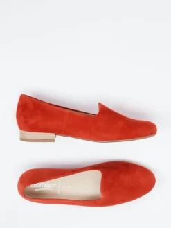 Damen Semler – Loafer aus Veloursleder in Signal