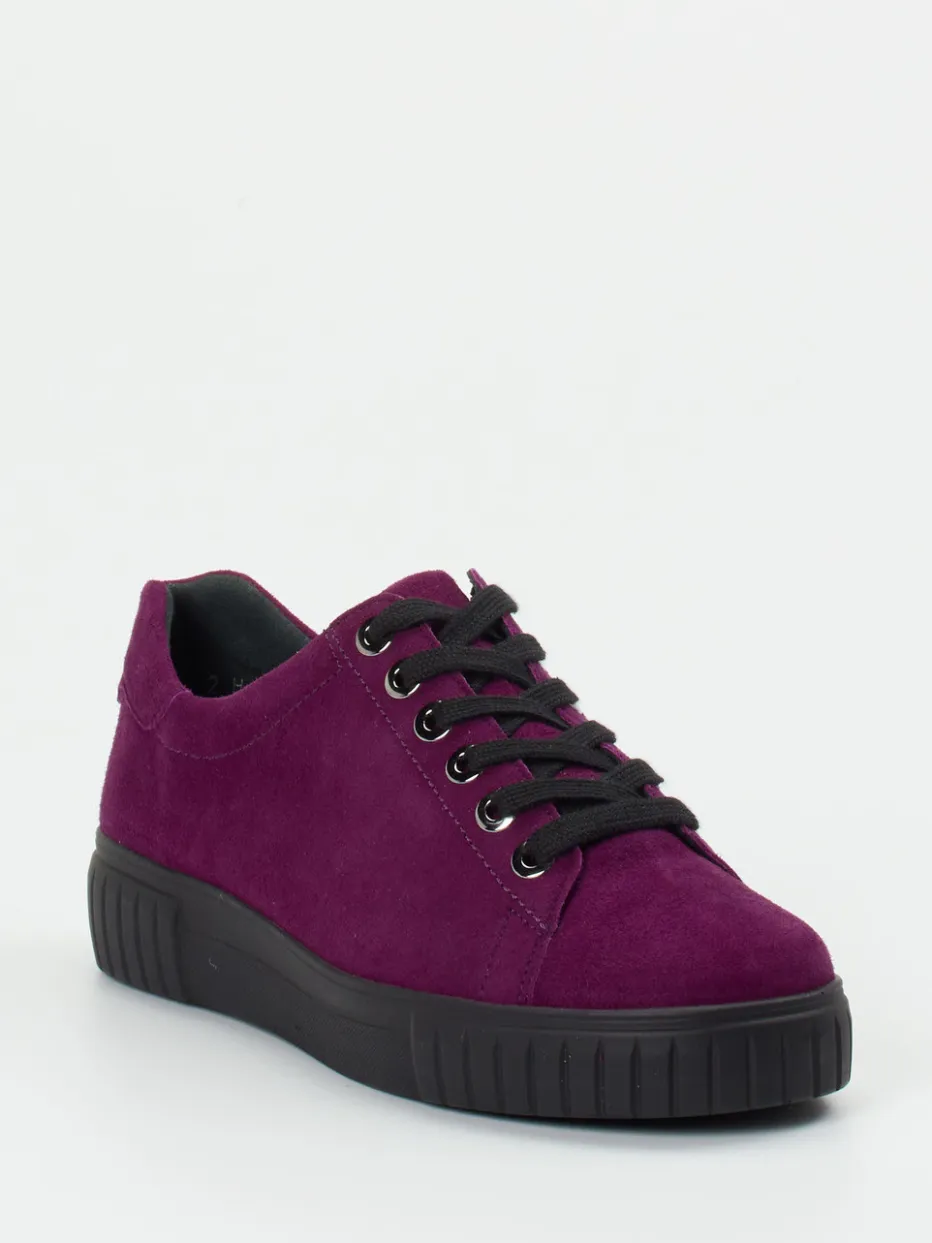– Low-Top Sneaker aus Veloursleder pflaume*Semler Hot