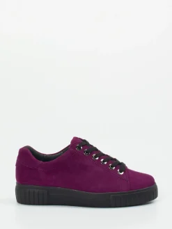– Low-Top Sneaker aus Veloursleder pflaume*Semler Hot