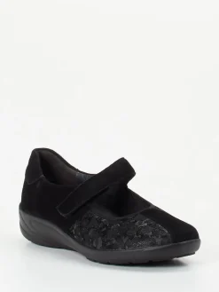 Damen Semler – Mary Janes aus Stretch mit Klettverschluss