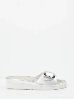 Damen Semler – Pantoletten aus Metallicleder in