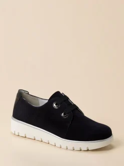 – Plateau-Schnürer aus Veloursleder*Semler