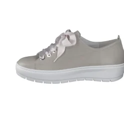 Damen Semler – Plateau-Sneaker aus Kalbleder Hellgrau