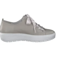 Damen Semler – Plateau-Sneaker aus Kalbleder Hellgrau