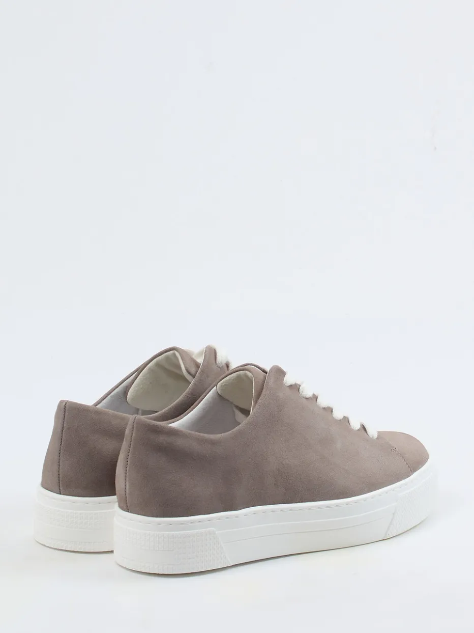 – Plateau-Sneaker aus Veloursleder taupe*Semler Hot