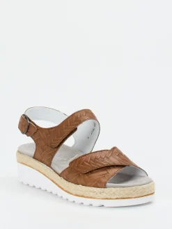 Damen Semler – Sandale aus geprägtem Leder