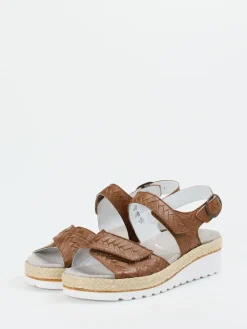 Damen Semler – Sandale aus geprägtem Leder