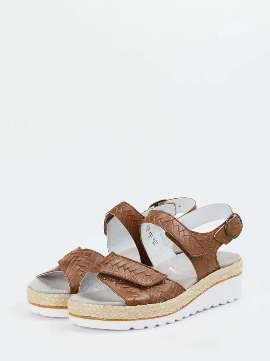 Damen Semler – Sandale aus geprägtem Leder