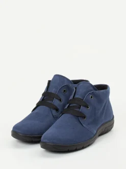 Damen Semler – Schnür-Bootie aus Veloursleder jeans