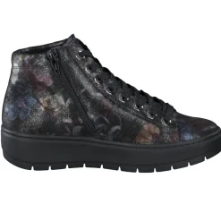 – Schnürboots aus geprägtem Leder floral*Semler