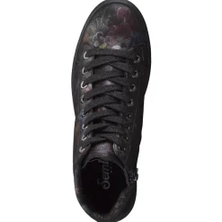 – Schnürboots aus geprägtem Leder floral*Semler