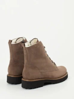 Damen Semler – Schnürboots aus Nubukleder in Taupe