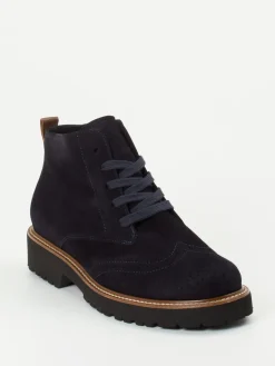Damen Semler – Schnürboots aus Veloursleder Dunkel