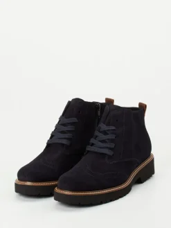 Damen Semler – Schnürboots aus Veloursleder Dunkel
