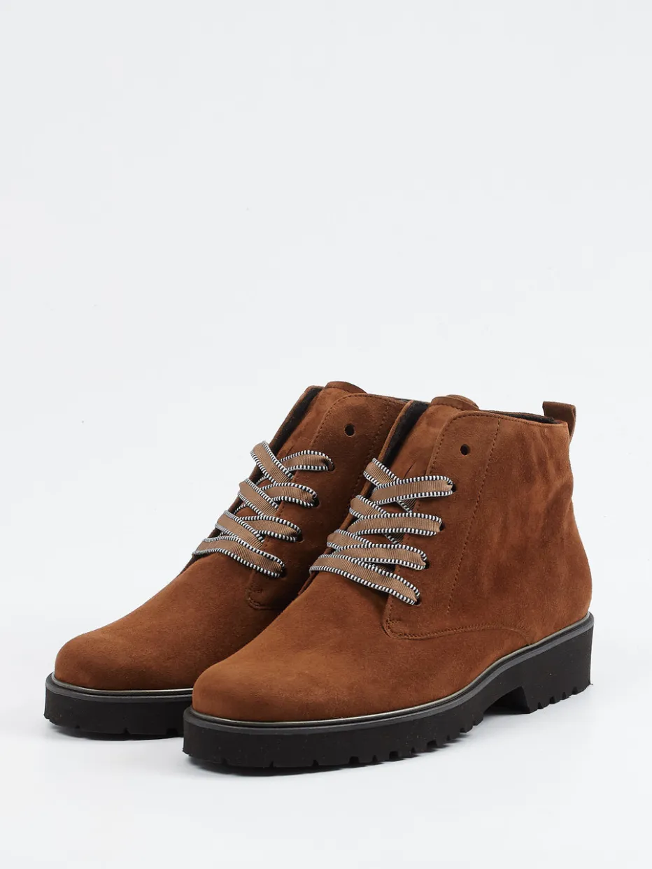 Damen Semler – Schnürboots aus Veloursleder rost