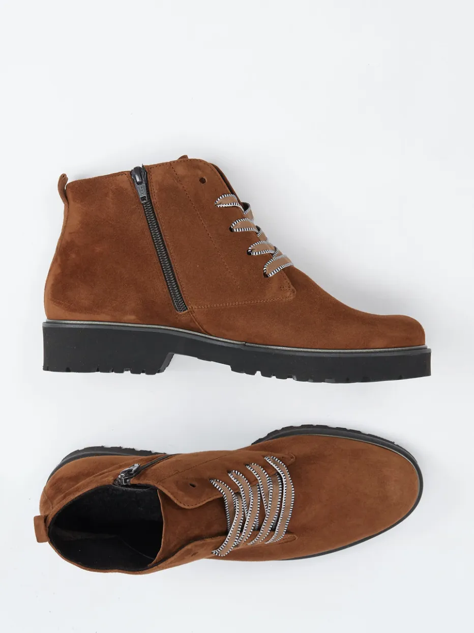 Damen Semler – Schnürboots aus Veloursleder rost