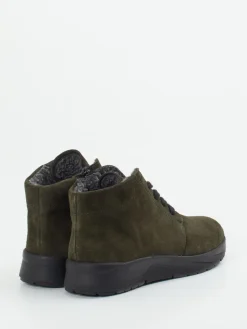 Damen Semler – Schnürboots aus Veloursleder oliv