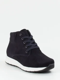 Damen Semler – Schnürboots aus Veloursleder dunkel