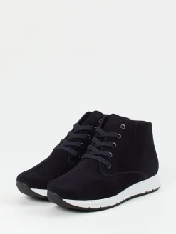 Damen Semler – Schnürboots aus Veloursleder dunkel