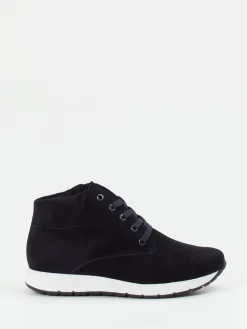 Damen Semler – Schnürboots aus Veloursleder dunkel
