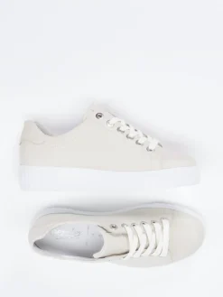 Damen Semler – Schnürschuh aus Kalbleder Cremeweiß