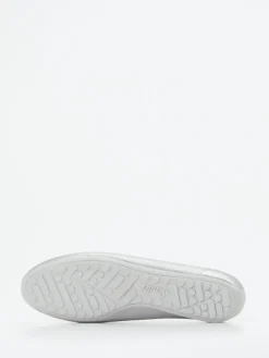 – Schnürschuh aus Metallicleder silberfarben*Semler Outlet