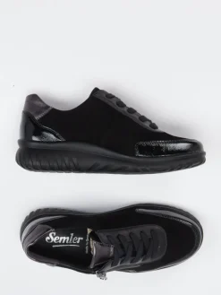 – Schnürschuh aus Veloursleder*Semler Outlet