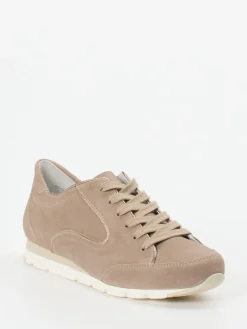 – Schnürsneaker aus Veloursleder in Taupe*Semler Sale