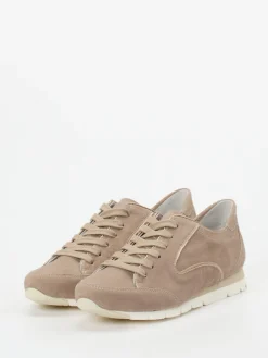 – Schnürsneaker aus Veloursleder in Taupe*Semler Sale