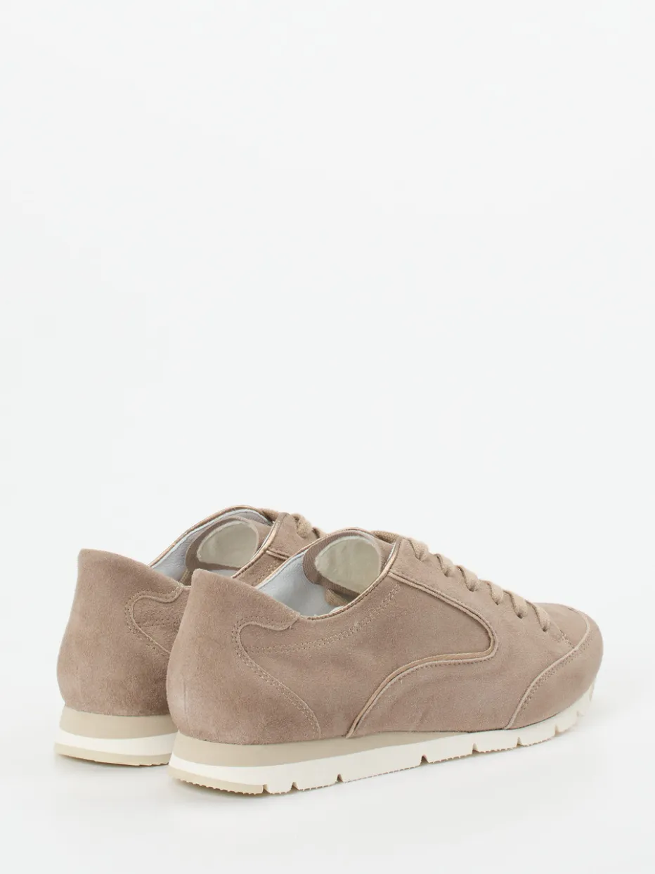 – Schnürsneaker aus Veloursleder in Taupe*Semler Sale