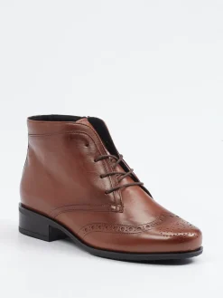 – Schnürstiefelette aus Kalbleder mittel*Semler Best