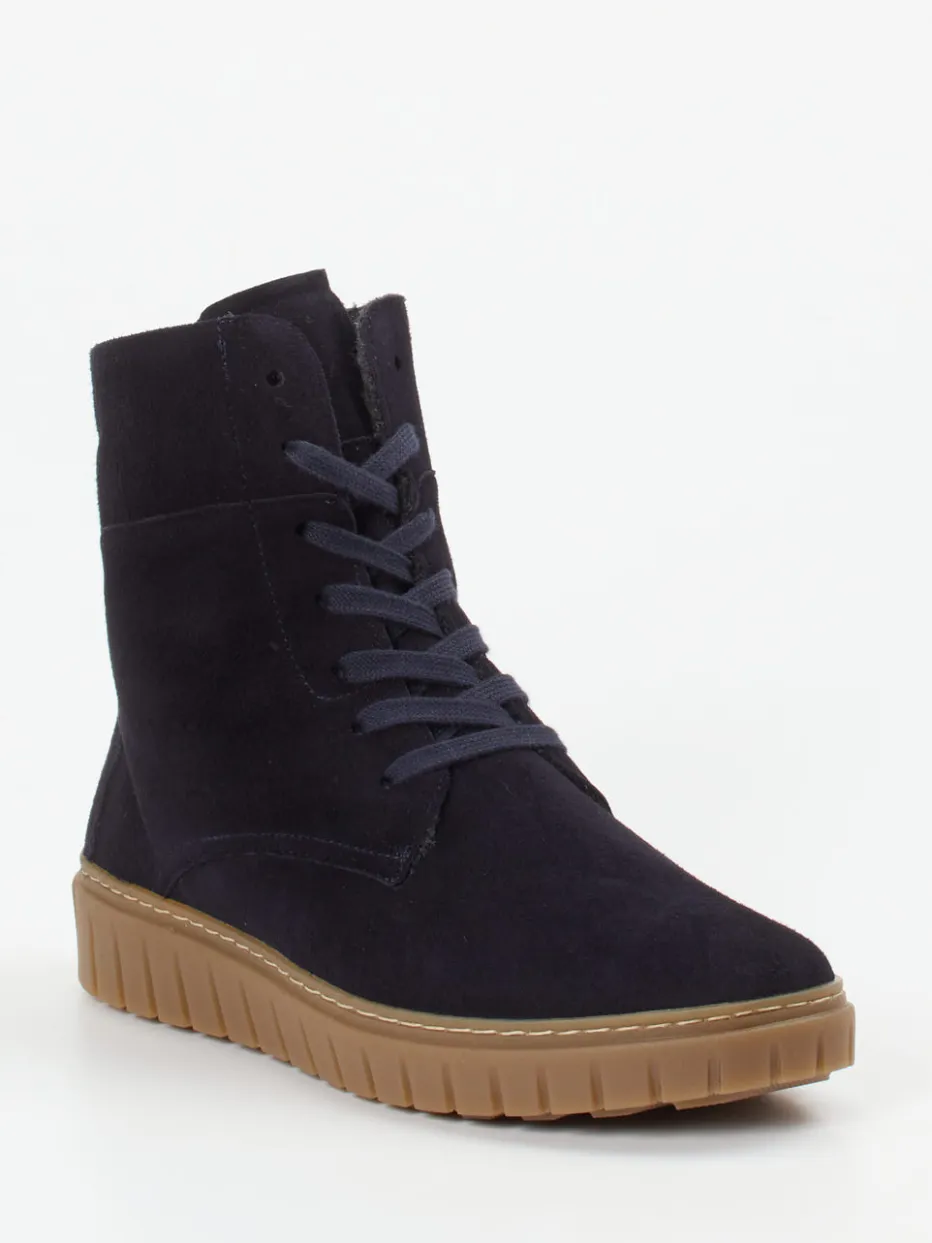 – Schnürstiefelette aus Nubukleder Dunkel*Semler New