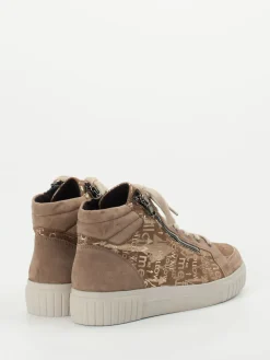 Damen Semler – Schnürstiefelette aus Leder mit Logoprint