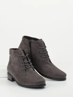 – Schnürstiefeletten aus Nubukleder*Semler Sale