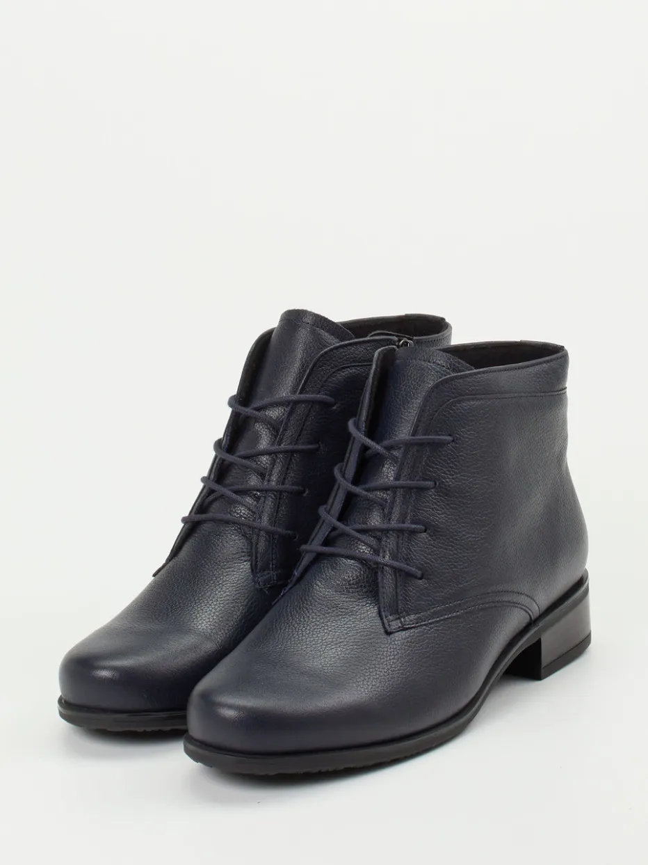 – Schnürstiefeletten aus Kalbleder Dunkel*Semler Best