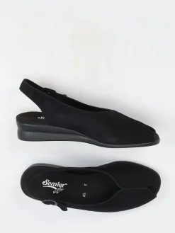 – Slingback-Sandale aus Veloursleder*Semler Sale