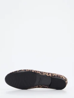 Damen Semler – Slipper aus Leder mit Leoprint