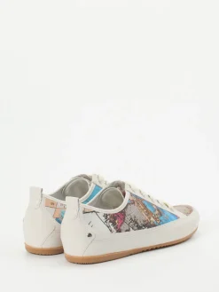 Damen Semler – Sneaker aus geprägtem Leder mit Kartenprint