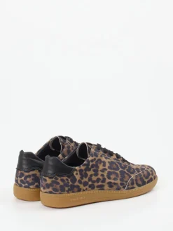 – Sneaker aus geprägtem Leder mit Leoprint*Semler Online