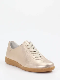 Damen Semler – Sneaker aus Metallicleder in Champagner